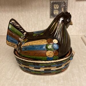 VINTAGE CHICKEN COOKIE JAR